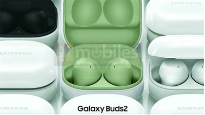 Lộ ảnh render Galaxy Buds 2: Trông tròn trịa hơn, nhiều màu sắc cá tính